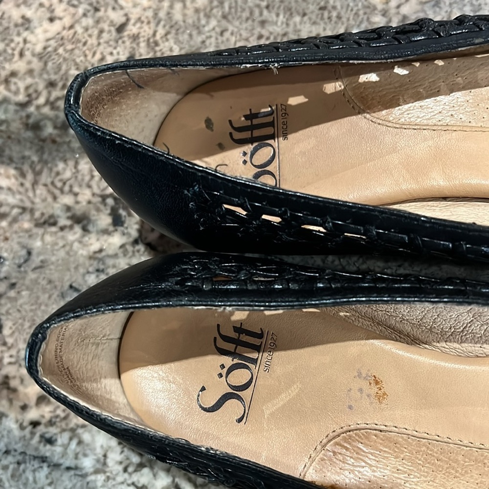 Sofft Women's Black Leather Shoes - Picture 3 of 8